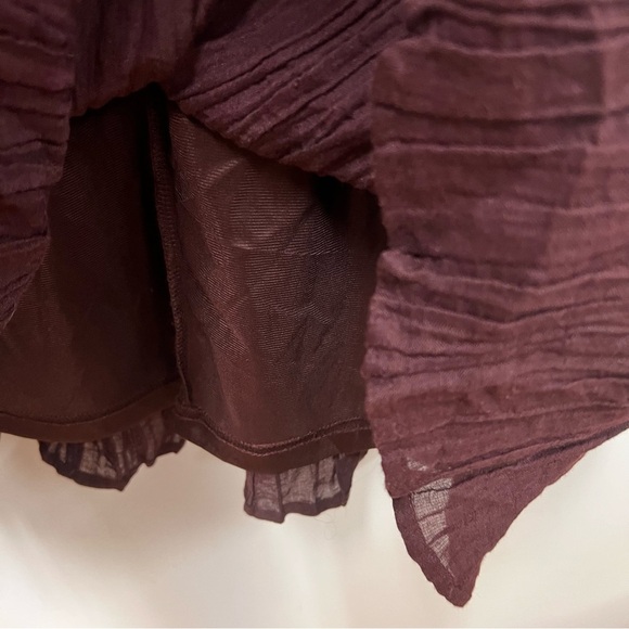 Roolee Mom 100% Linen Crinkle Dress with front pockets size small - Picture 6 of 12